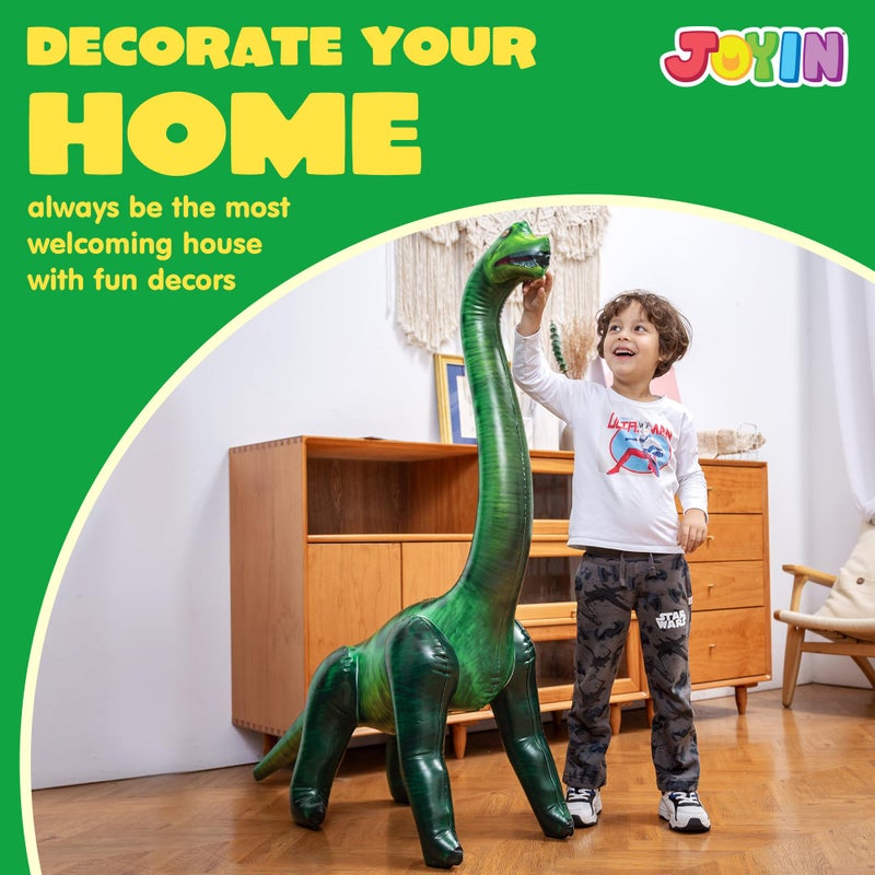 JOYIN 51" Brachiosaurus Inflatable Dinosaur Toy for Party Decorations, Birthday Party Gift, Gift for Kids and Adults - Image 5