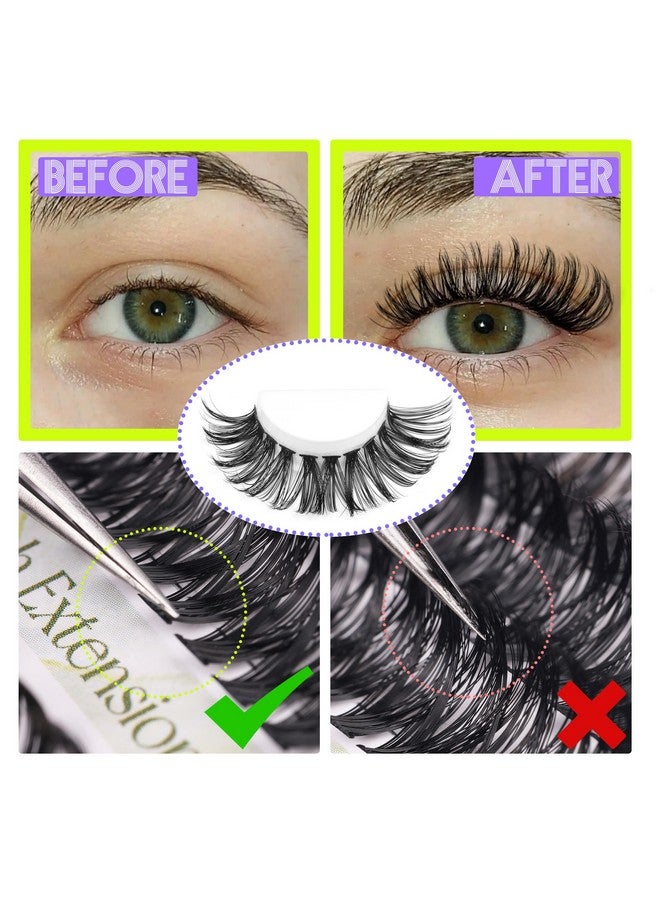 Alice Lash Clusters Diy Lash Extensions 240Pcs 1420Mm Individual Lashes Cluster Lashes Natural 40D D Curl Eyelash Extensions Faux Mink Individual Eyelashes - Image 5