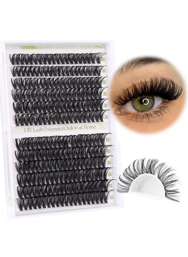 Alice Lash Clusters Diy Lash Extensions 240Pcs 1420Mm Individual Lashes Cluster Lashes Natural 40D D Curl Eyelash Extensions Faux Mink Individual Eyelashes - Image 2