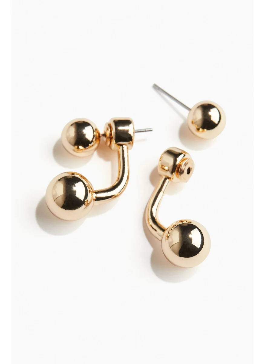H&M Sphere-Detail Front And Back Earrings