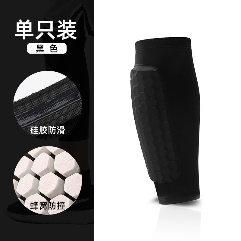 Generic Outdoor Sports Honeycomb Shin Guards Black One  - Image 1