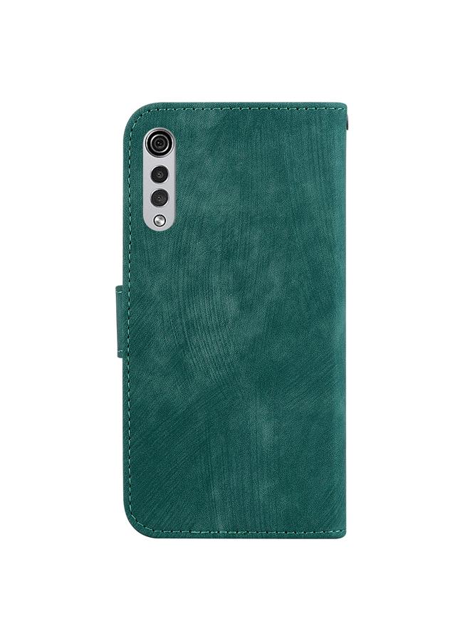 اس-توب جراب لهاتف LG Velvet 4G / 5G / G9 جراب هاتف من الجلد المنقوش بنقشة نمر صغير - Image 3