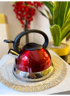 Generic Large stainless steel whistle kettle, 3 litre capacity  - Image 4