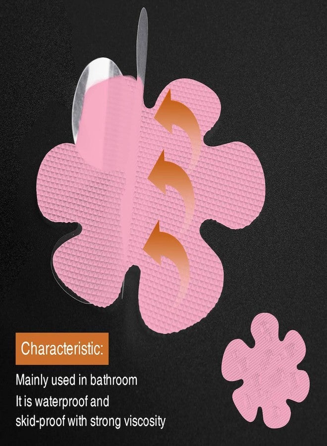 Secopad Bathtub Stickers Non-Slip, Safety Shower Treads Adhesive Appliques with Premium Scrape (Pink) - Image 2