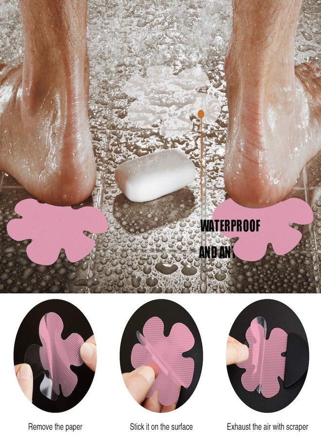 Secopad Bathtub Stickers Non-Slip, Safety Shower Treads Adhesive Appliques with Premium Scrape (Pink) - Image 5