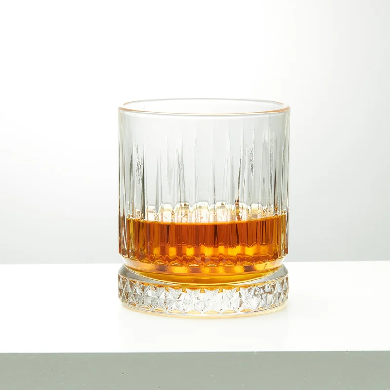 هدية سيبتي Gift Basket Husband Set of 2 Glasgow Whiskey Glasses with Word Meaning Wooden Box + 6 Cooler Stones