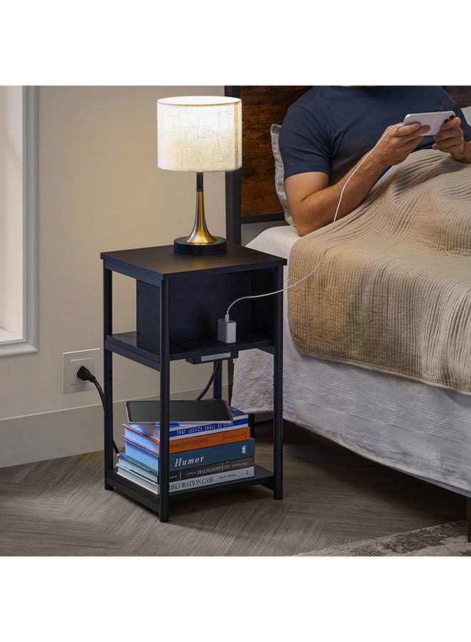 Home Box Oakland Smart Nightstand With USB Charging Port 14 x 44 x 33 cm  - Image 2