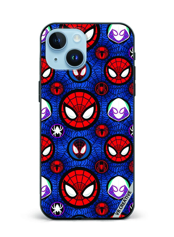 VR CREATIVE Protective Case Cover For Apple iPhone 15 Plus Spiderman Design Multicolour - Image 1