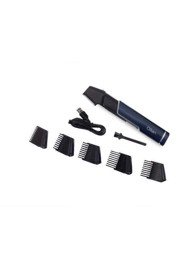 Clikon 6 in 1 Rechargeable Body Groomer and Hair Clipper with Precise Closeness and Skin Comfort, 800 Watts, 2 Years Warranty, Blue and Black - CK3339 - Image 5