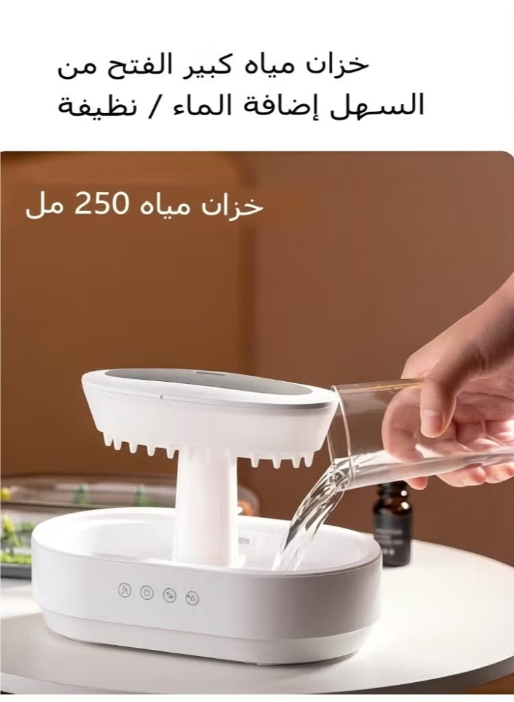 HOMIR Smart Aromatherapy Essential Oil Diffuser - 7-Color LED Mood Lighting, Auto Spray, Ultrasonic Raindrop Humidifier, Air Perfuming Device,Quiet Operation for Home, Office, Bedroom, Sleep Relaxation，Room Fresh,Room Freshener - Image 3