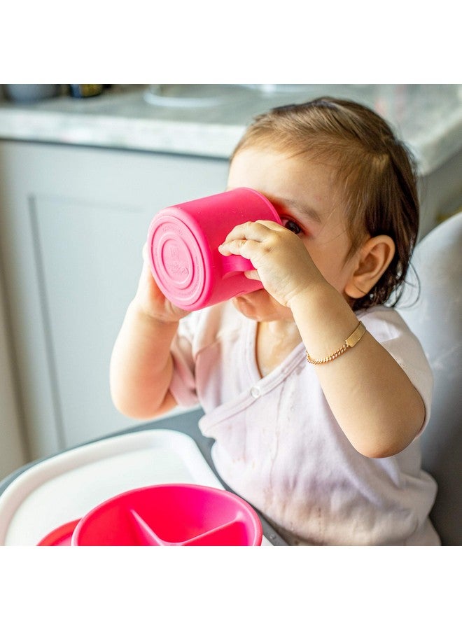 green sprouts Learning Cup |Helps toddler develop independent drinking skills | Easy-grip handles | Heat-Resistant |Dishwasher Safe | Navy 2-pk - Image 3