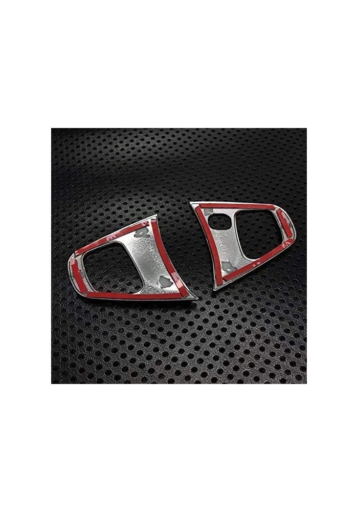 Wivplex 2PCS ABS Matte Steering Wheel Button Cover Trim - Image 2