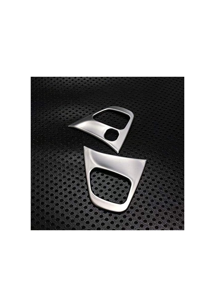 Wivplex 2PCS ABS Matte Steering Wheel Button Cover Trim - Image 3