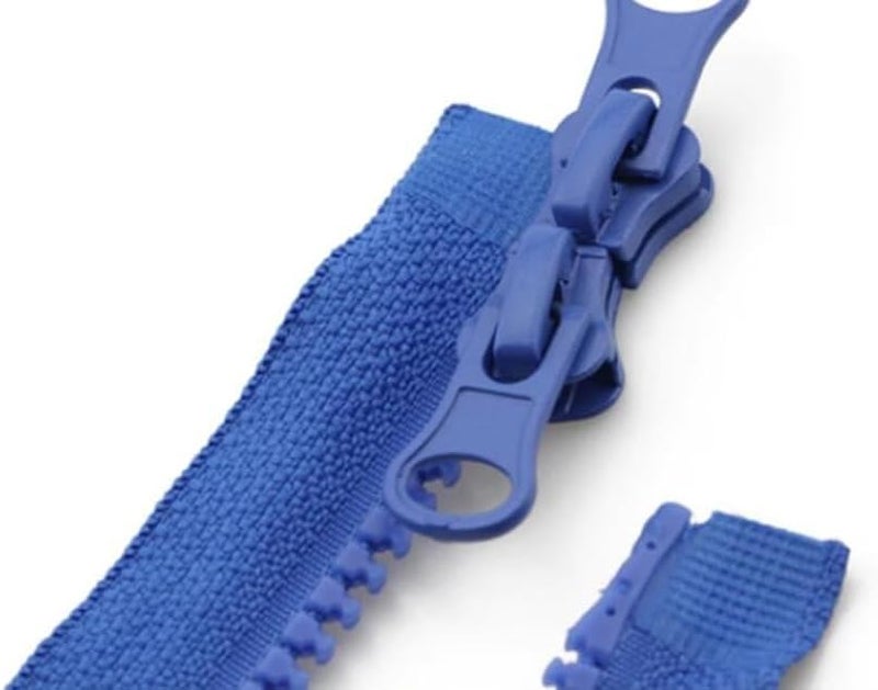 Zipper Repair Kit #5 Sliders Zippers Zipper Slider Replacement Zipper Bottom and Top Stop, Fix Resin Zipper 2 PCS-B12 - Image 2