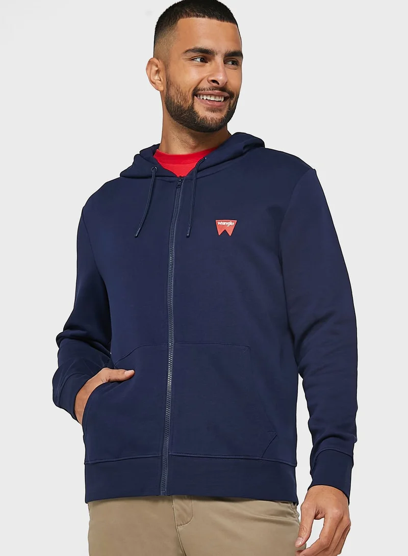 Wrangler Logo Printed Hoodie