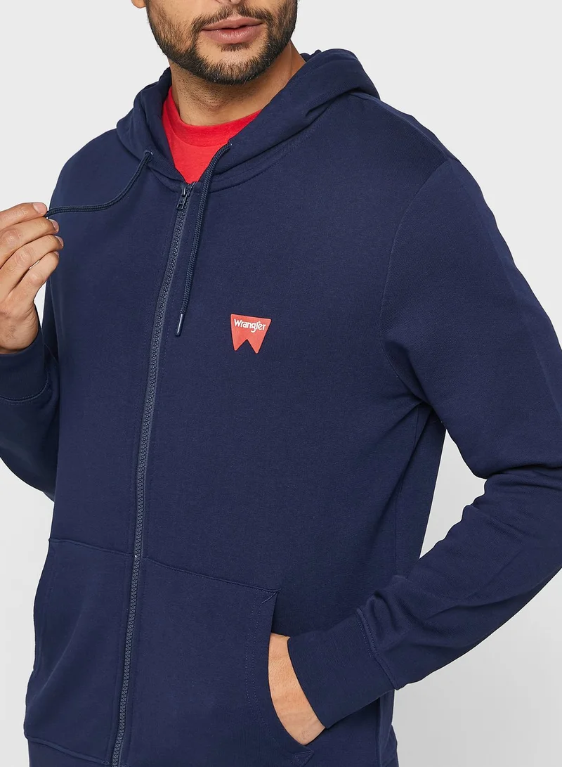 Wrangler Logo Printed Hoodie