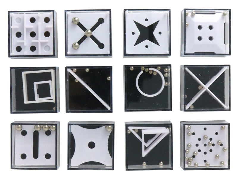 Big Mo's Toys Balance IQ Party Favor Games - Cube Puzzle Stocking Stuffers for Kids and Adults - 12 Puzzles - Image 1