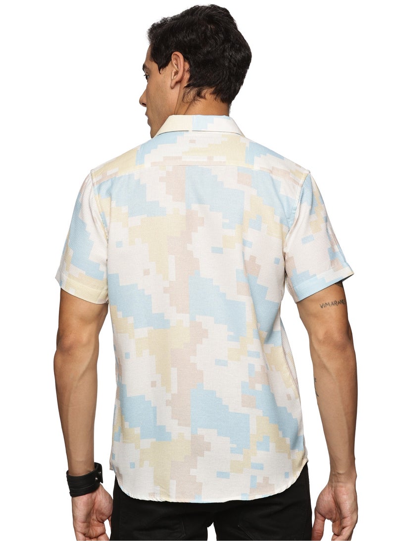 U.S. ELK Men's Printed Shirt | Half sleeves Hawaiian Men formal Shirts | Stylish and Versatile Casual Shirt For Men  - Image 3