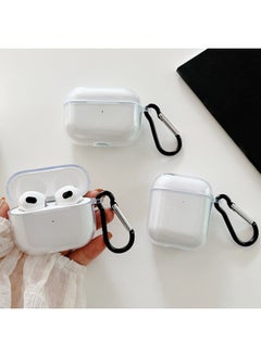 Generic Simple Transparent TPU Soft Shell Apple AirPods 4 Generation/pro2 Wireless Bluetooth 3 Generation Earphone Case Anti-drop Applicable-Colour:Transparent Without Gourd Buckle-Applicable Model:Airpods Pro  - Image 1