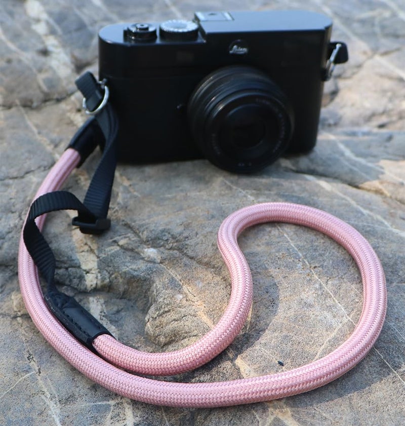 HITHUT Quick Release Camera Neck Strap Shoulder Strap Belt for Mirrorless Digital Cameras Climbing Rope with Quick Release QD Loops Connector with O-Ring Adjustable Length 30-53inch Pink - Image 3