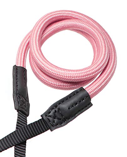 HITHUT Quick Release Camera Neck Strap Shoulder Strap Belt for Mirrorless Digital Cameras Climbing Rope with Quick Release QD Loops Connector with O-Ring Adjustable Length 30-53inch Pink - Image 5