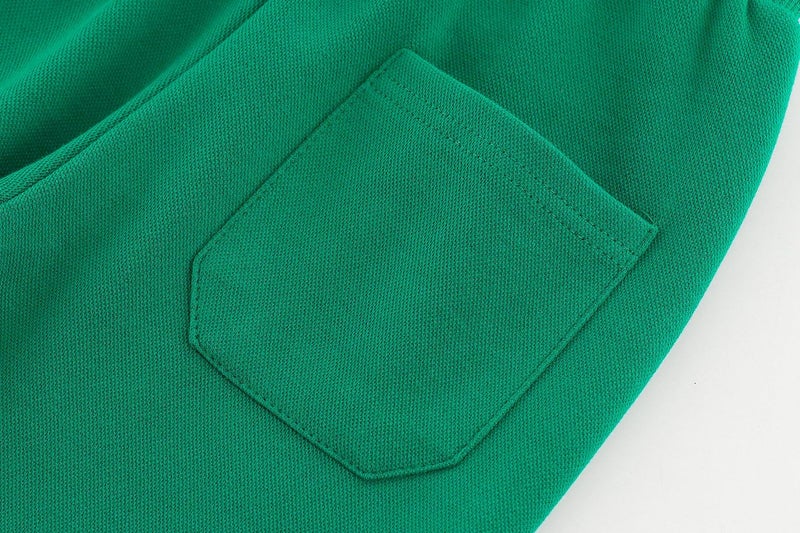 ACESTAR Kids Unisex Plain Sweatpants Cotton Drawstring Casual Pull-on Jogger Pants for Boys or Girls (Green,150/11-12Years) - Image 5