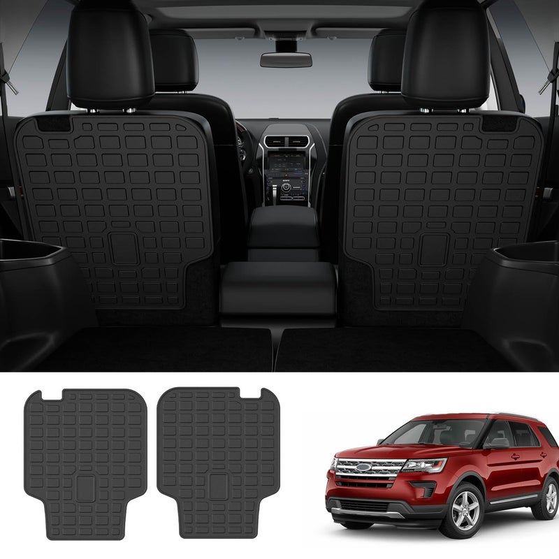powoq 6Seat Cargo Mat Compatible with 20202026 Ford Explorer Trunk Mat 2nd Row Backrest Liner TPE Trunk Cargo Liner Replacement for 20202026 Ford Explorer Accessories