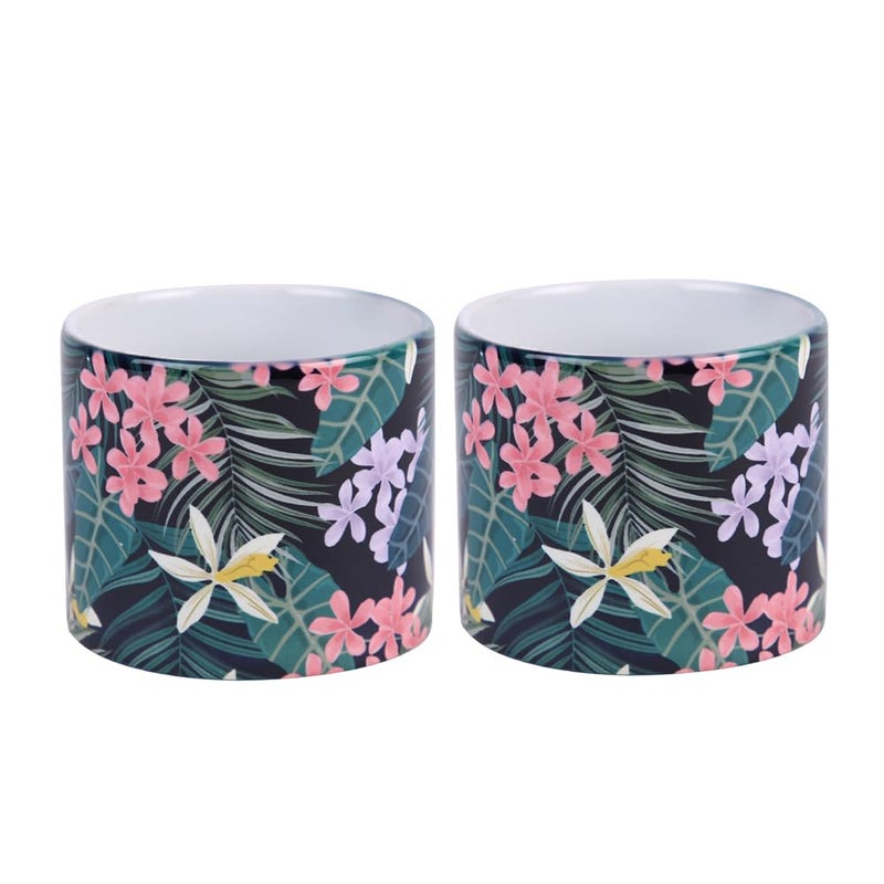 PentaDeco Floral Print Ceramic Mugs Set of 2 160ml - Image 5