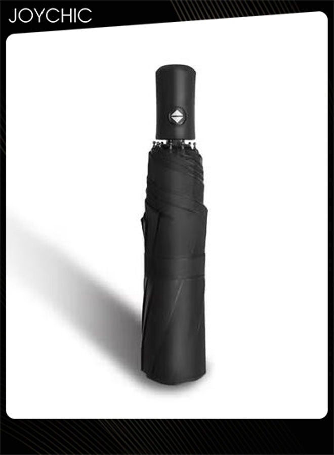 Joychic Star Pattern UPF 50+ UV Protection Umbrella Sun Rain Folding Auto Open-Close 8 Ribs Travel Umbrella Black/Purple - Image 4