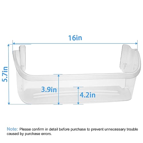 folosem 242126602 Replacement Refrigerator Door Shelf Bin Compatible with Frigidaire, Gibson, Kelvinator Refrigerator - Replaces 547407 AP6278233 PS12364199 EAP12364199 FFSS2625TS0 LFSS2612TF0 (2Pack)… - Image 2