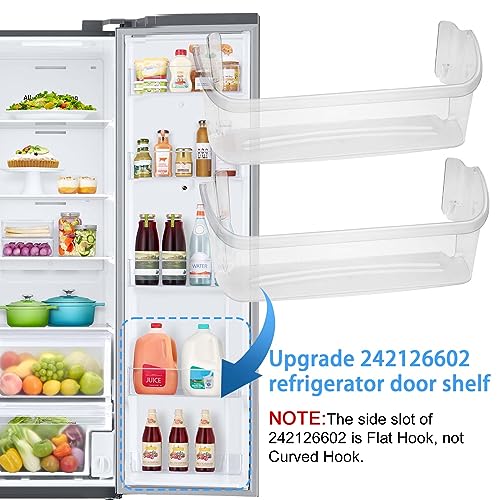 folosem 242126602 Replacement Refrigerator Door Shelf Bin Compatible with Frigidaire, Gibson, Kelvinator Refrigerator - Replaces 547407 AP6278233 PS12364199 EAP12364199 FFSS2625TS0 LFSS2612TF0 (2Pack)… - Image 3