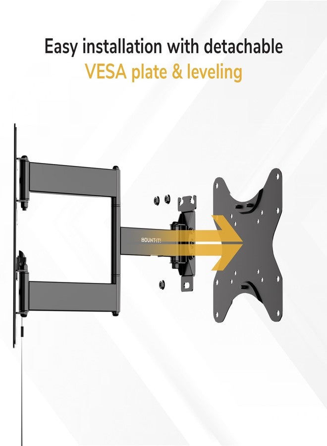 Mount-It! Lockable RV TV Wall Mount with Quick Release, Full Motion Flat Screen Bracket for Campers, Travel Trailers, RVs, Motorhomes and Marine Boats, Fits Most 23-43" VESA 100, 200, 77 Lbs Capacity - Image 5