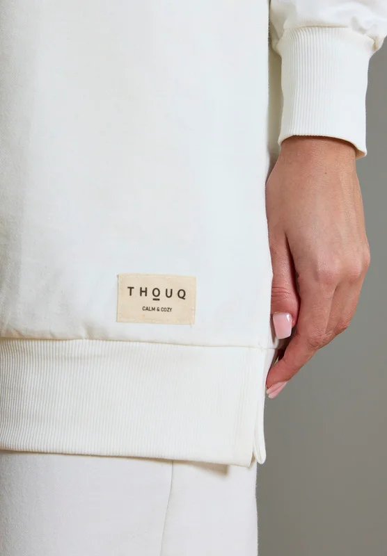 Thouq Drop Shoulder Long Line Sweatshirt