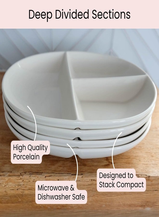 Uba Portion Control Plate (PORCELAIN) for Adults for Healthy Diet (2 Pack) - Image 5
