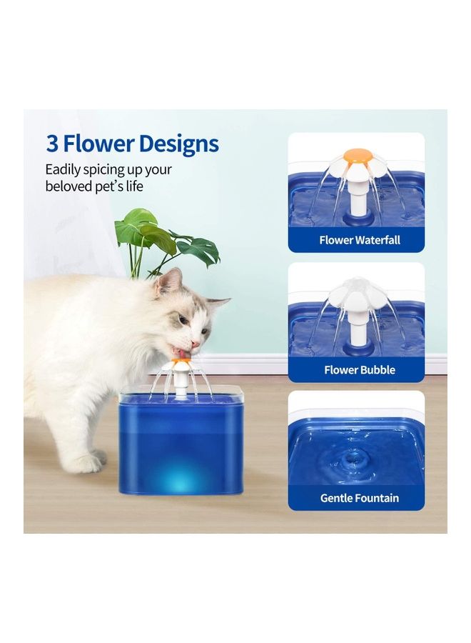 Loquat Automatic Pet Drinking Water Fountain Blue - Image 2