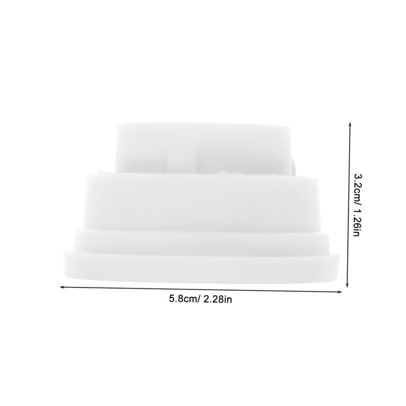 White Rubber End Caps for Pool Ladders 2 Pack Comfortable Bumper Guards for Above Ground and Inground Swimming Pools Easy Installation - Image 3
