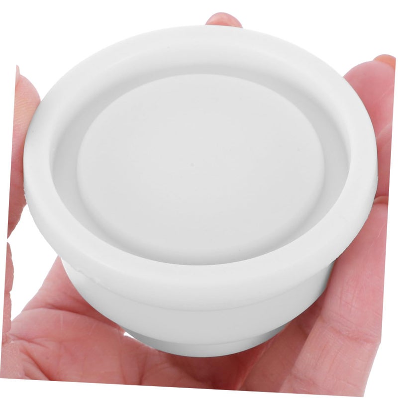 White Rubber End Caps for Pool Ladders 2 Pack Comfortable Bumper Guards for Above Ground and Inground Swimming Pools Easy Installation - Image 4