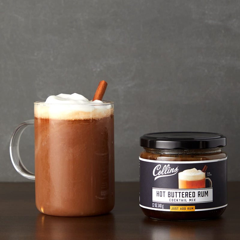 Collins Hot Buttered Rum Mix, Made With Brown Sugar and Butter with Vanilla and Rum Flavors, Hot Cocktail Recipe Ingredient, Bartender Mixer, Drinking Gifts, Home Cocktail bar, 12 fl oz - Image 4