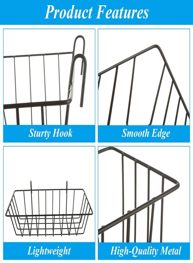 GBACHOOSE 6PCS Rabbit Hay Feeder Bunny Hay Feeder Heavy Duty Metal Rack with Hooks, 9x4x3 Inch Rabbit Hay Holder Cage Hanging Hay Holder for Rabbits Bunny Guinea Pig (Black) - Image 4
