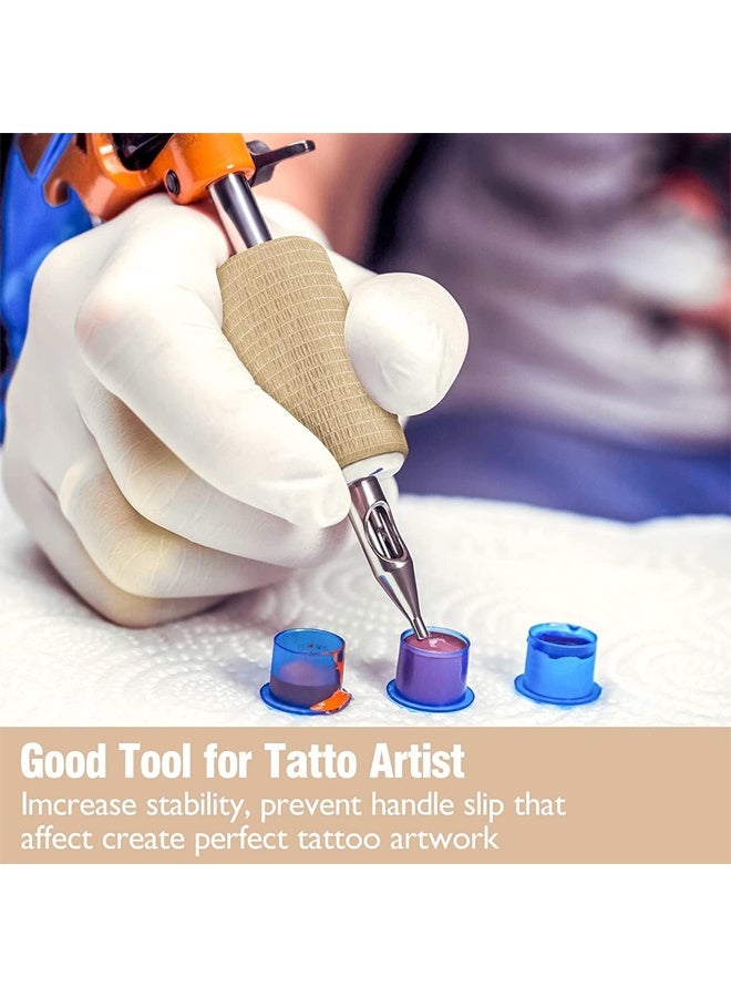 DUNISO 12Pcs Elastic Self Adhesive Tape, Self Adherent Cohesive Wrap Bandages, Athletic, All Sports wrap Tape, Breathable Wound Tape, Bandage Wrap for Wrist, Ankle, Pets， 2 Inches X 5 Yards，Skin Color - Image 2