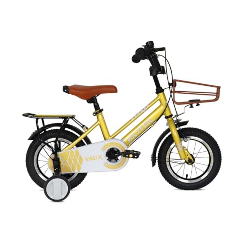 Vaux Royal Road Bike w/Basket for 4-10 Years Boys Girls, Adjustable Seat, Handbrake, 12/14/16 Inch Bicycle with Training Wheels And 20 Inch w/Side Stand - Image 1