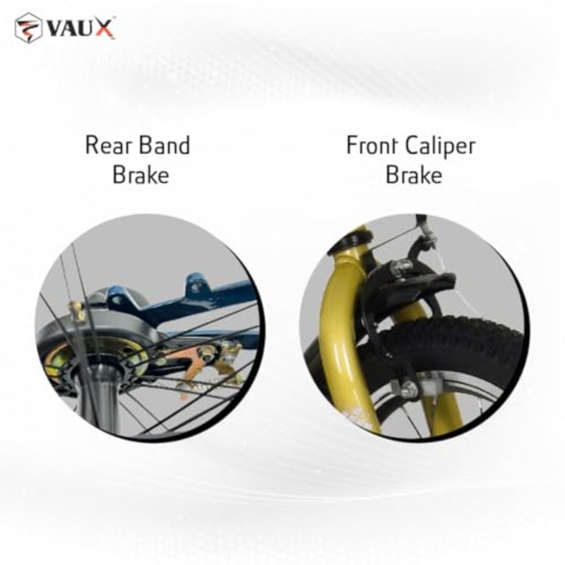 Vaux Royal Road Bike w/Basket for 4-10 Years Boys Girls, Adjustable Seat, Handbrake, 12/14/16 Inch Bicycle with Training Wheels And 20 Inch w/Side Stand - Image 4
