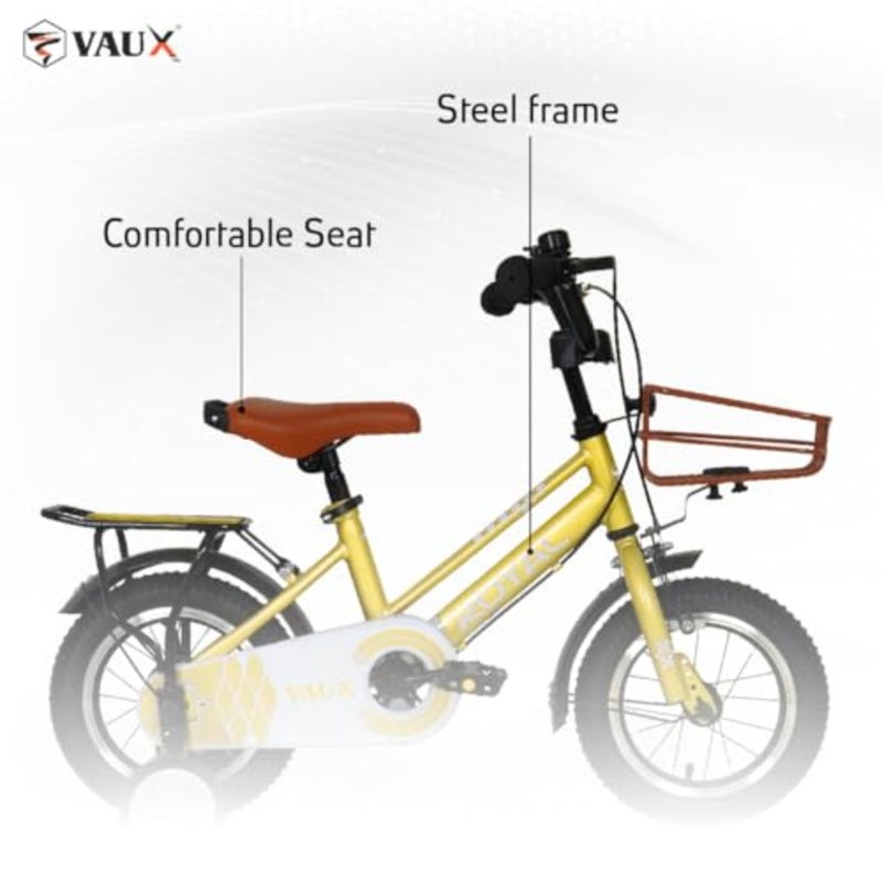 Vaux Royal Road Bike w/Basket for 4-10 Years Boys Girls, Adjustable Seat, Handbrake, 12/14/16 Inch Bicycle with Training Wheels And 20 Inch w/Side Stand - Image 3
