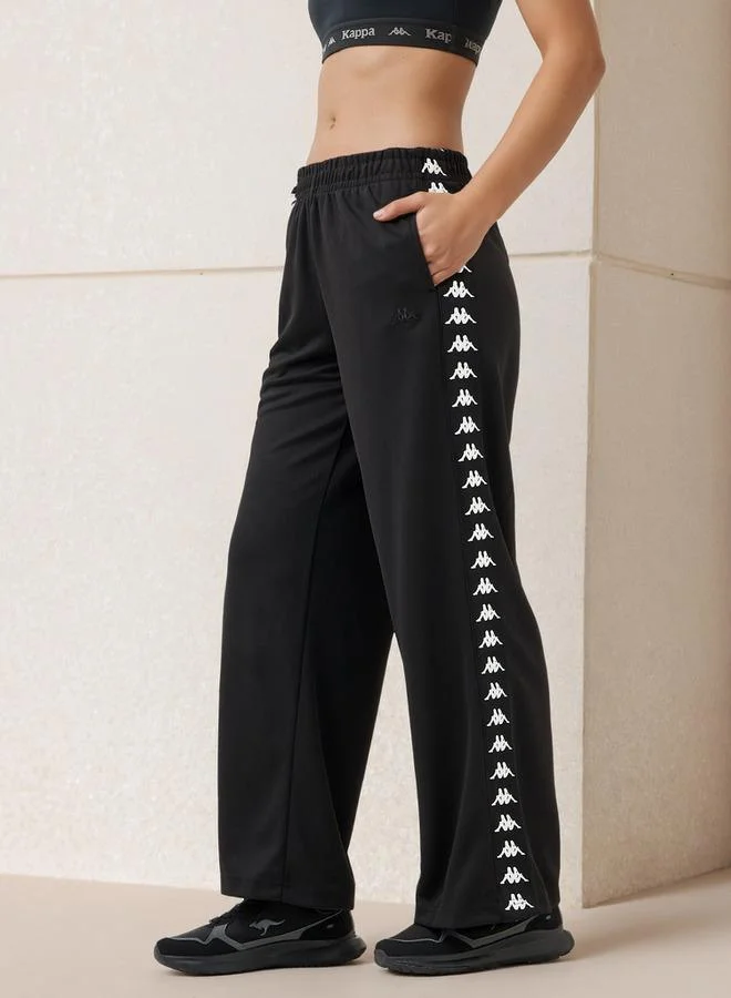 Kappa Kappa Women Side Tape Print Track Pants