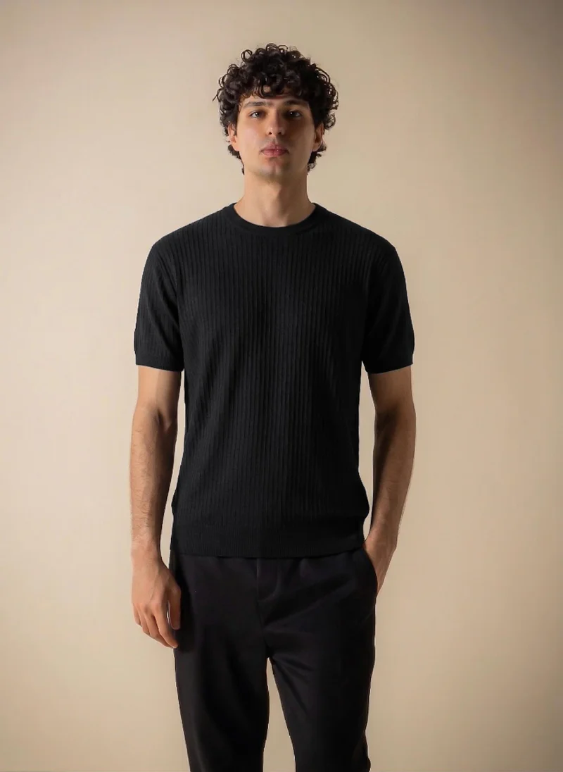 شايبس FINE KNIT TEXTURED T-SHIRT