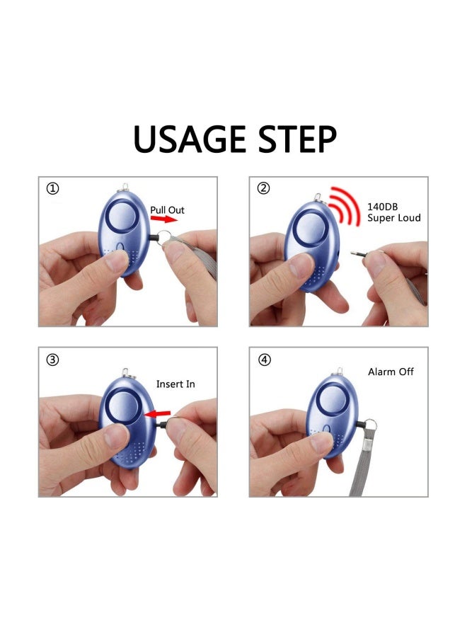 Taiker Personal Alarm for Women, 5 Pack 140DB Emergency Self-Defense Security Alarm Keychain with LED Light for Women Kids and Elders - Image 5