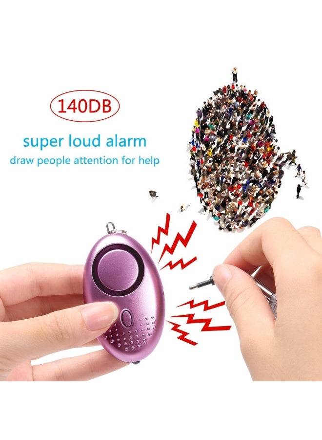 Taiker Personal Alarm for Women, 5 Pack 140DB Emergency Self-Defense Security Alarm Keychain with LED Light for Women Kids and Elders - Image 2