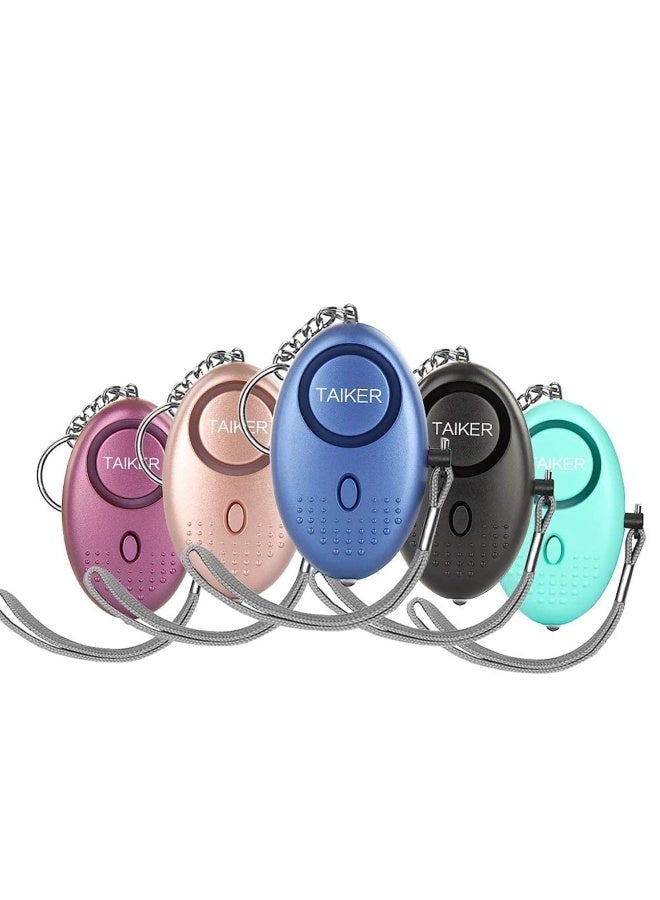 Taiker Personal Alarm for Women, 5 Pack 140DB Emergency Self-Defense Security Alarm Keychain with LED Light for Women Kids and Elders - Image 1
