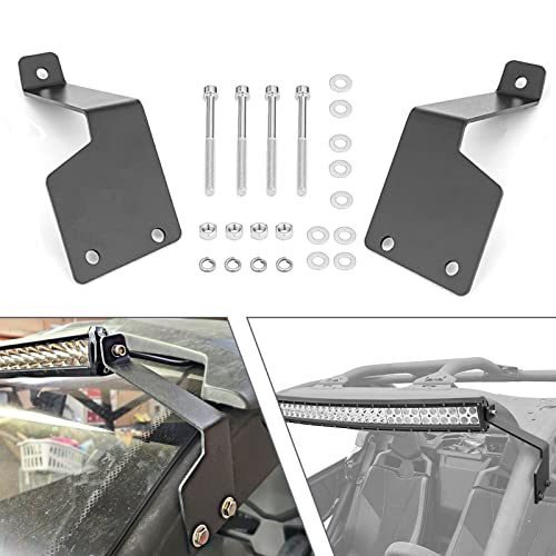 DaSen Roof Windshield Light Bar Mounting Brackets for 42" LED Light Bar Compatible with Can-am Maverick X3 MAX DS RS MR Turbo R 2017-2025 - Image 1