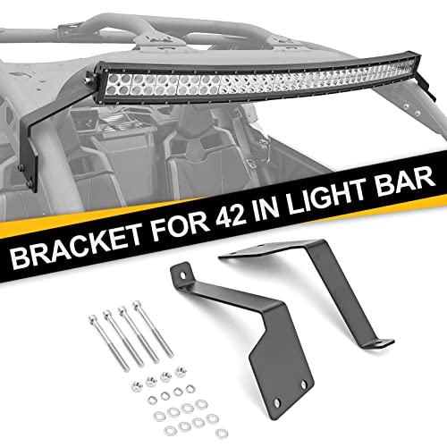 DaSen Roof Windshield Light Bar Mounting Brackets for 42" LED Light Bar Compatible with Can-am Maverick X3 MAX DS RS MR Turbo R 2017-2025 - Image 3